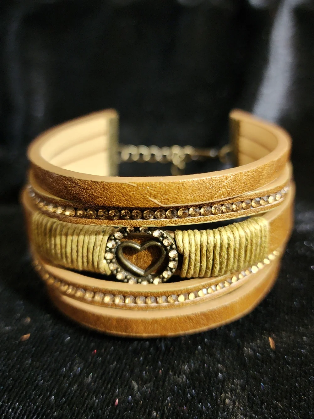 Women’s Brown and Gold Multi-Style Bracelet Set